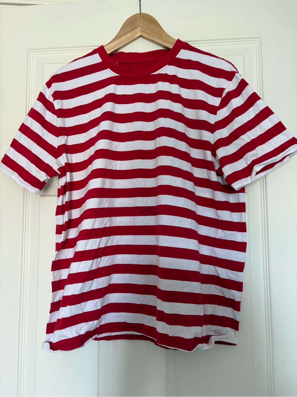 Striped Red & White Short Sleeve Tee